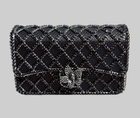 Black Crystal Clutch