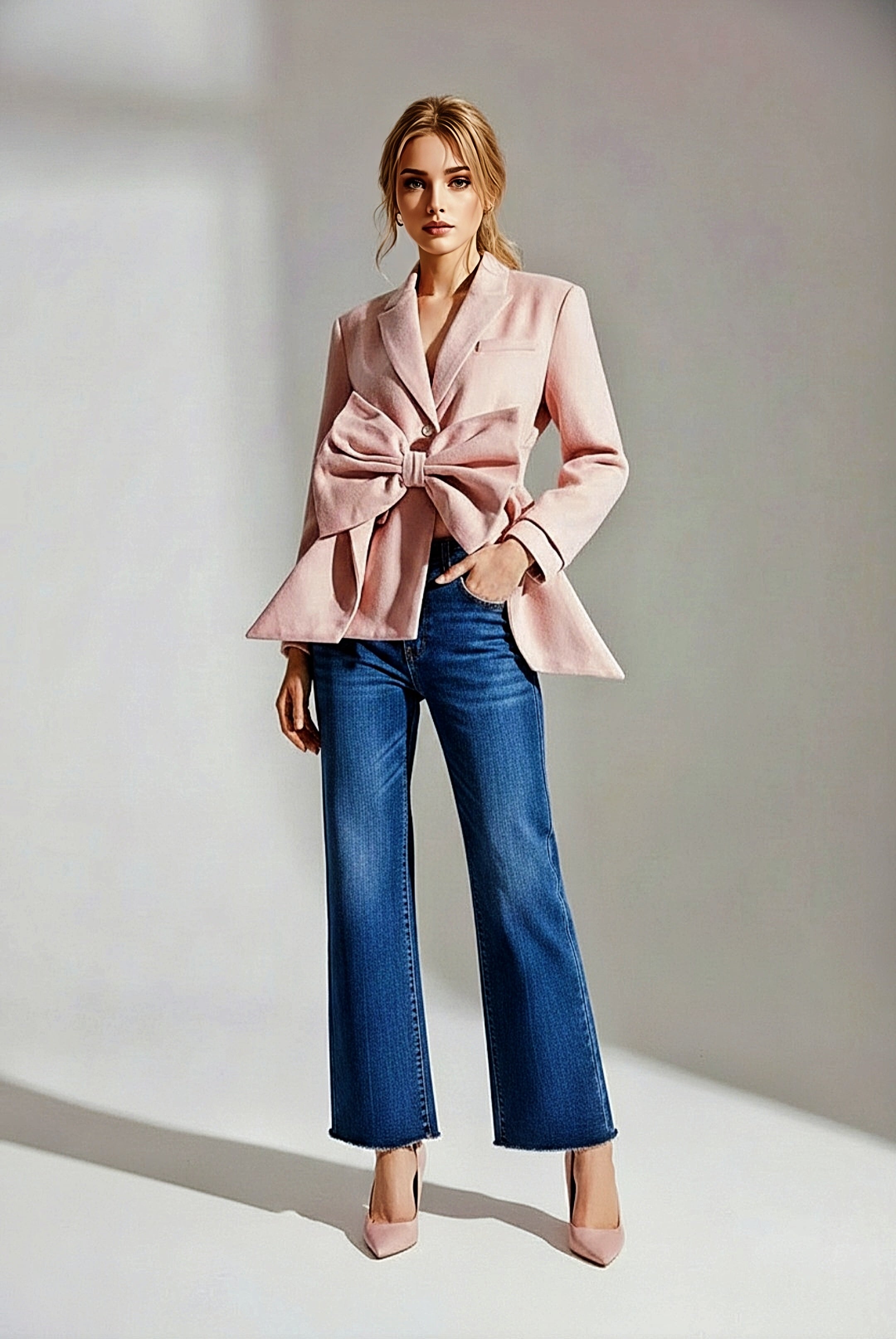 Pink Bow Coat
