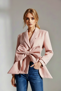 Pink Bow Coat