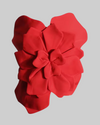 Red 3D Flower Tube Top