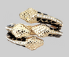 Black and Gold Snake Cuffs