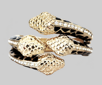 Black and Gold Snake Cuffs