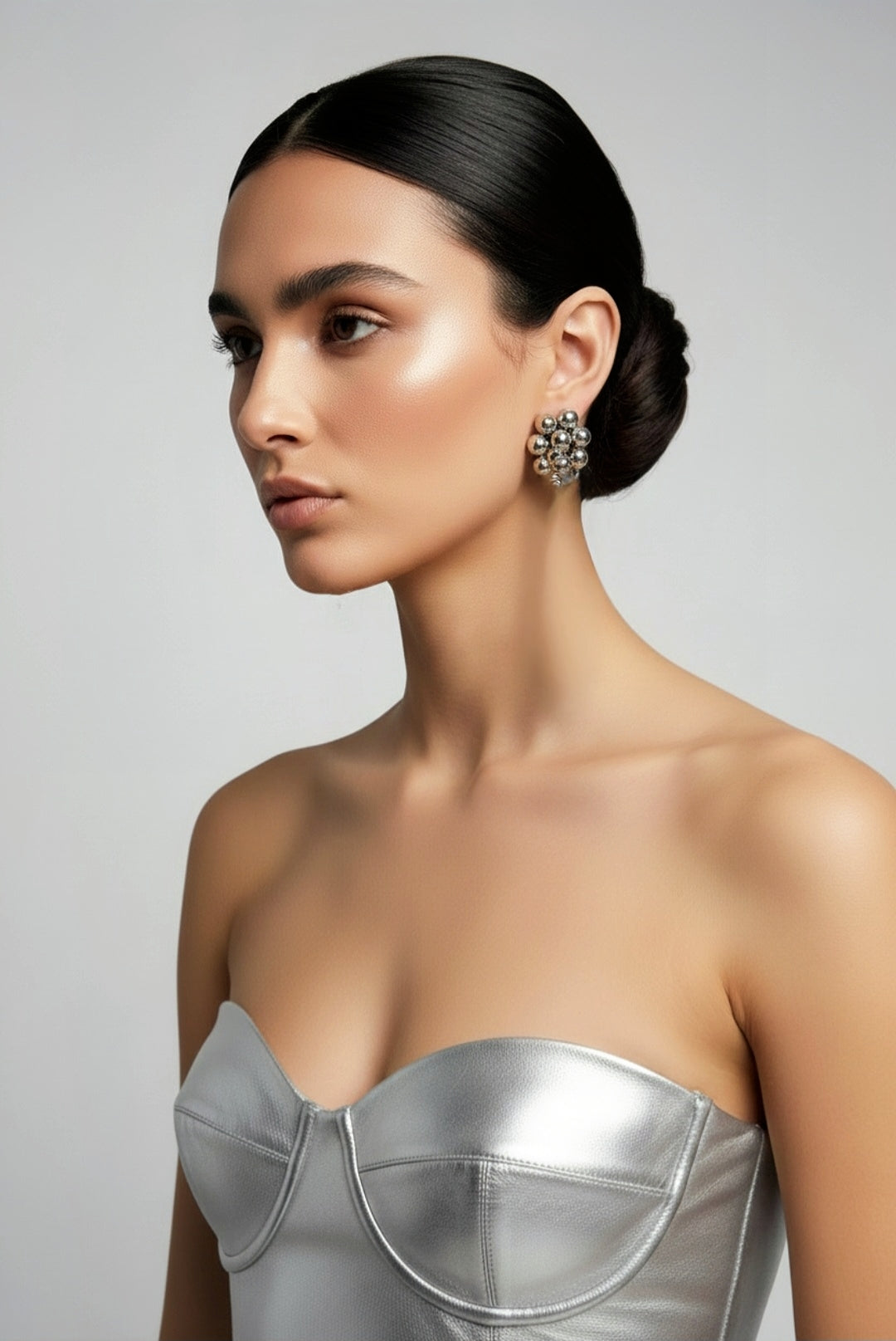 Silver Ball Earrings