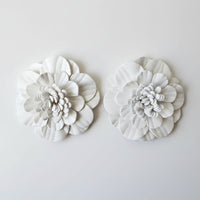 White Camellia Flower Shoe Ornaments