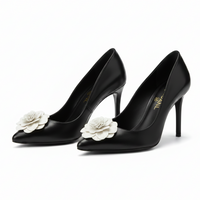 White Camellia Flower Shoe Ornaments