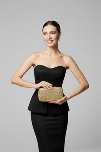Gold Crystal Clutch