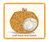 Gold Shell Clutch