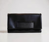 Black Leather Hand Strap Clutch