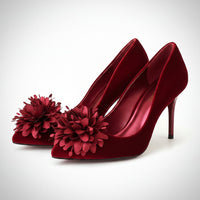 Red Flower Shoe Ornaments
