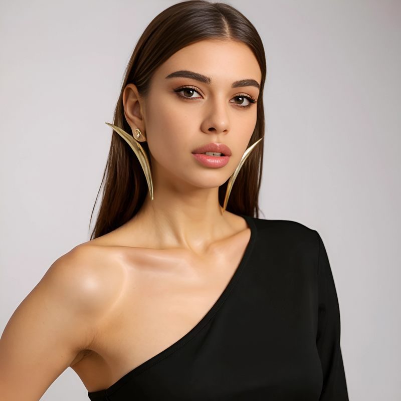 Modern Gold Earrings