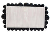 Black and White Bubble Trim Clutch
